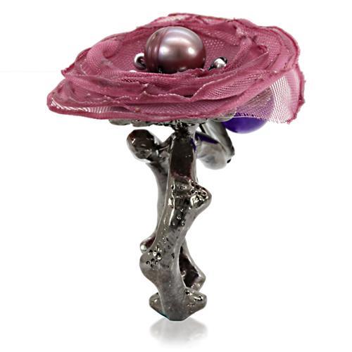 Antique Tone Brass Ring with Assorted in Multi Color