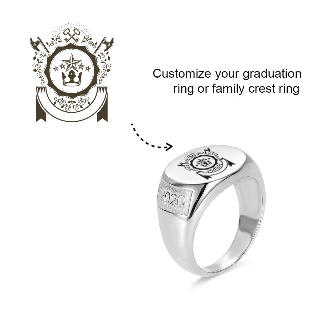 Personalized Crest Ring