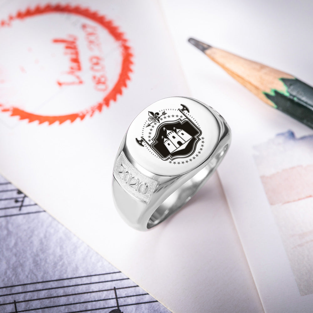 Personalized Crest Ring