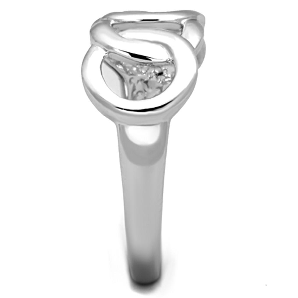 Rhodium Brass Ring with No Stone