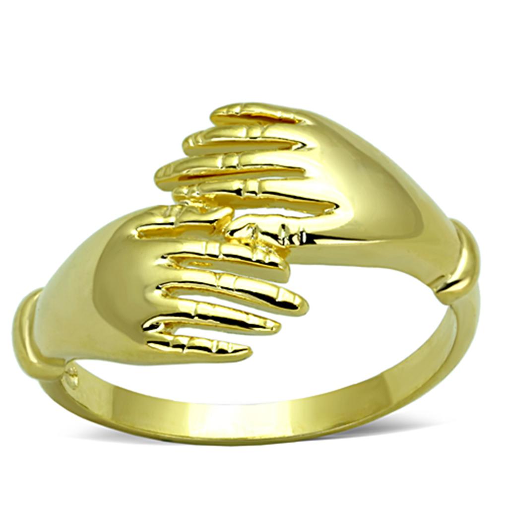 Gold Brass Ring with No Stone
