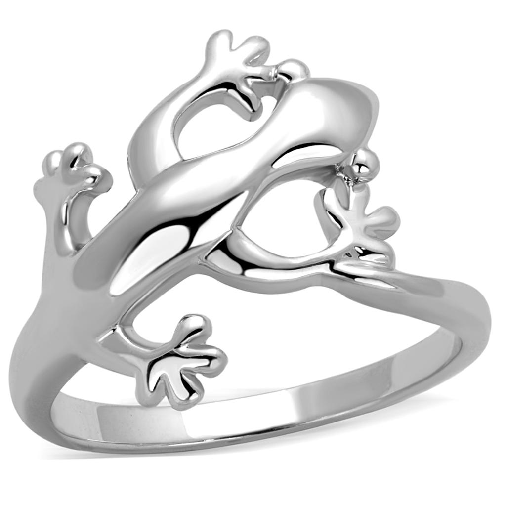 Rhodium Brass Ring with No Stone