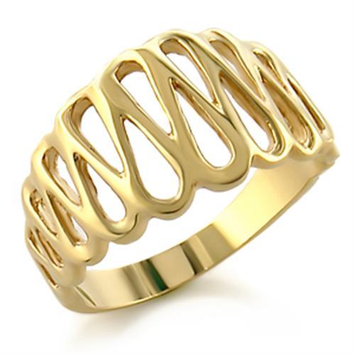 Gold Brass Ring with No Stone