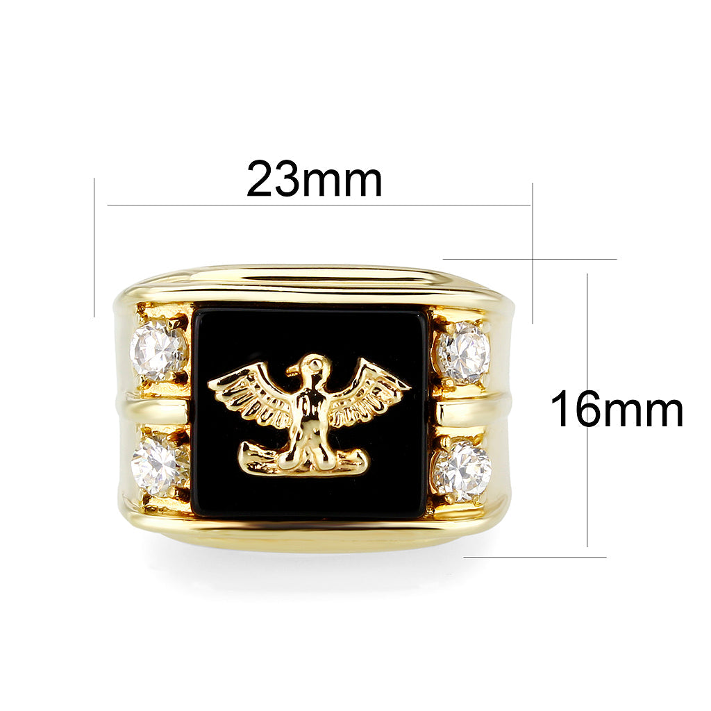 IP Gold(Ion Brass Ring with Epoxy