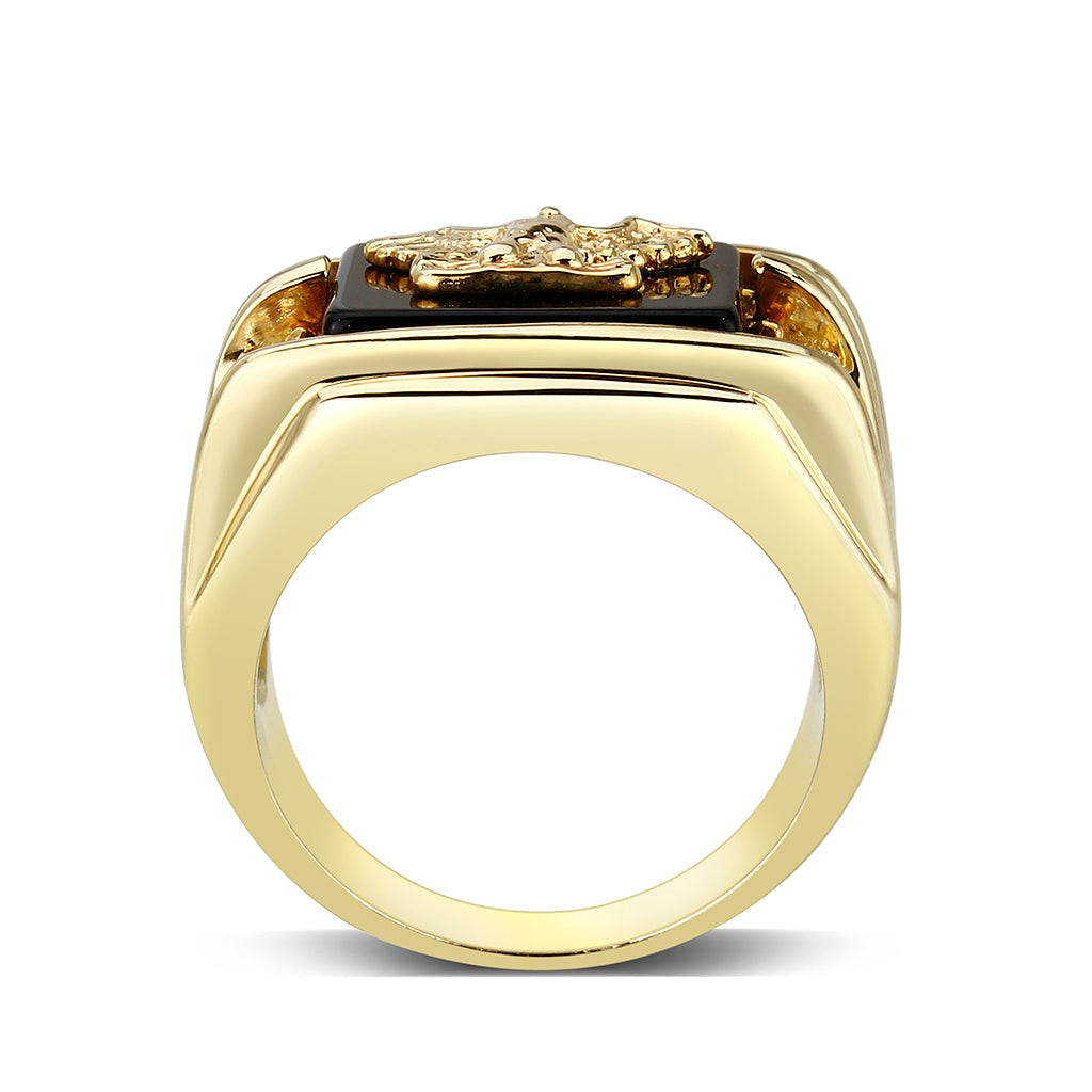 IP Gold(Ion Brass Ring with Epoxy