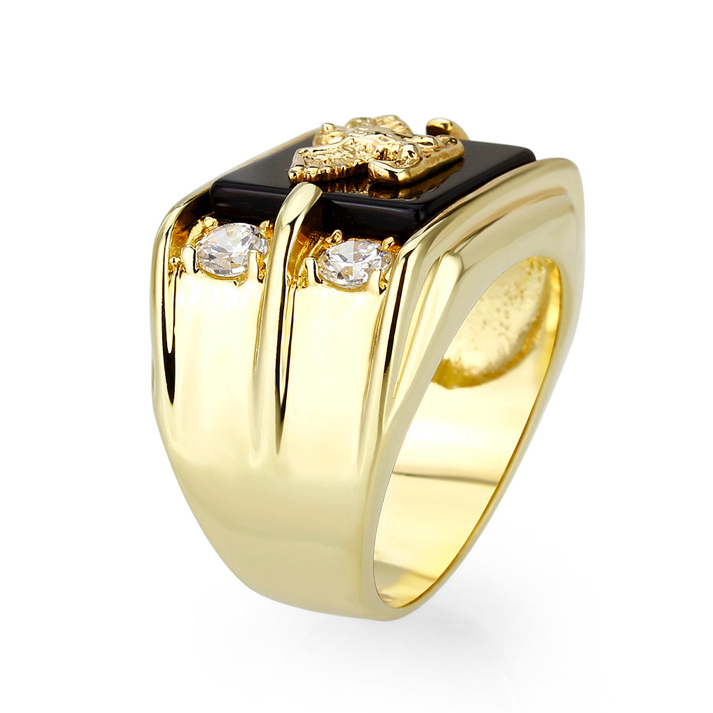 IP Gold(Ion Brass Ring with Epoxy