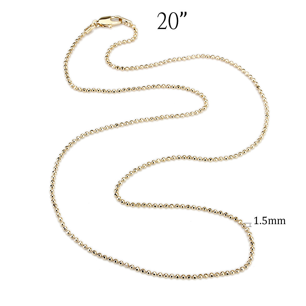 Brass 20" Chain ION Plated