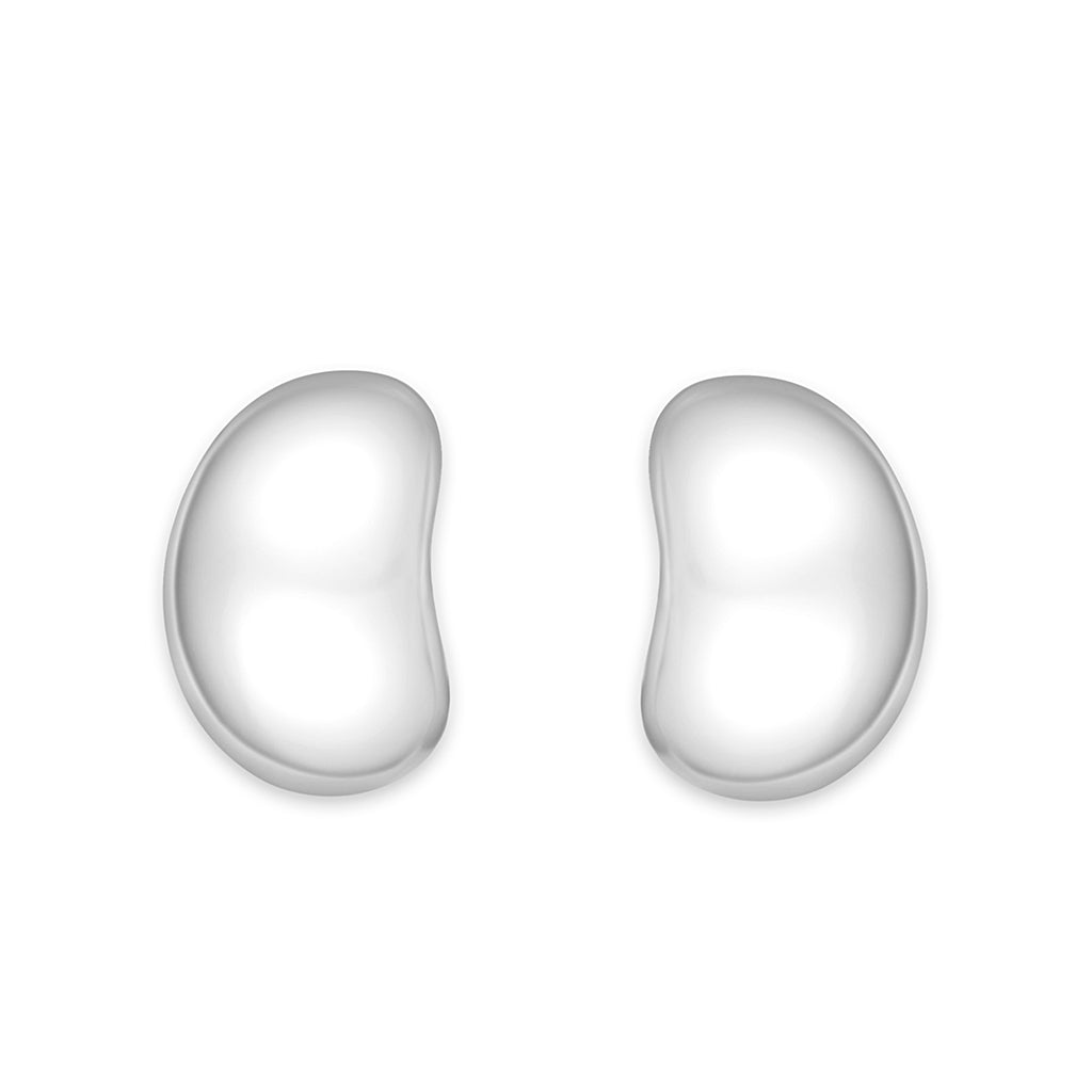 Sterling Silver Earrings With High Polished ( No Plated)