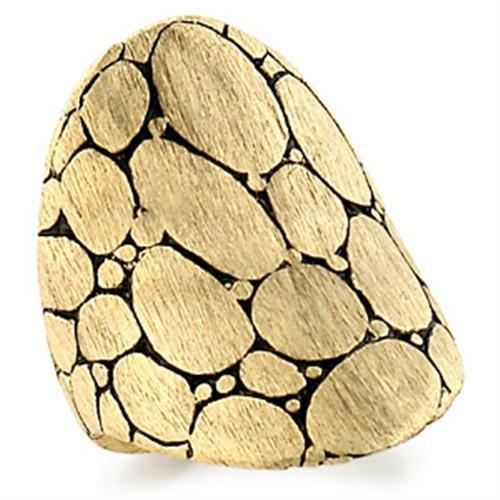 Gold Brass Ring with No Stone