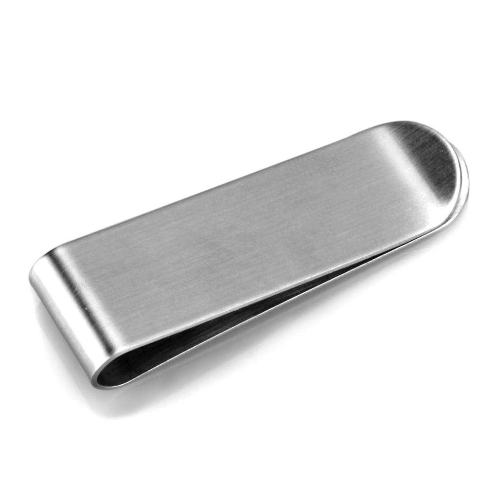 High polished (no plating) Stainless Steel Money clip with No Stone