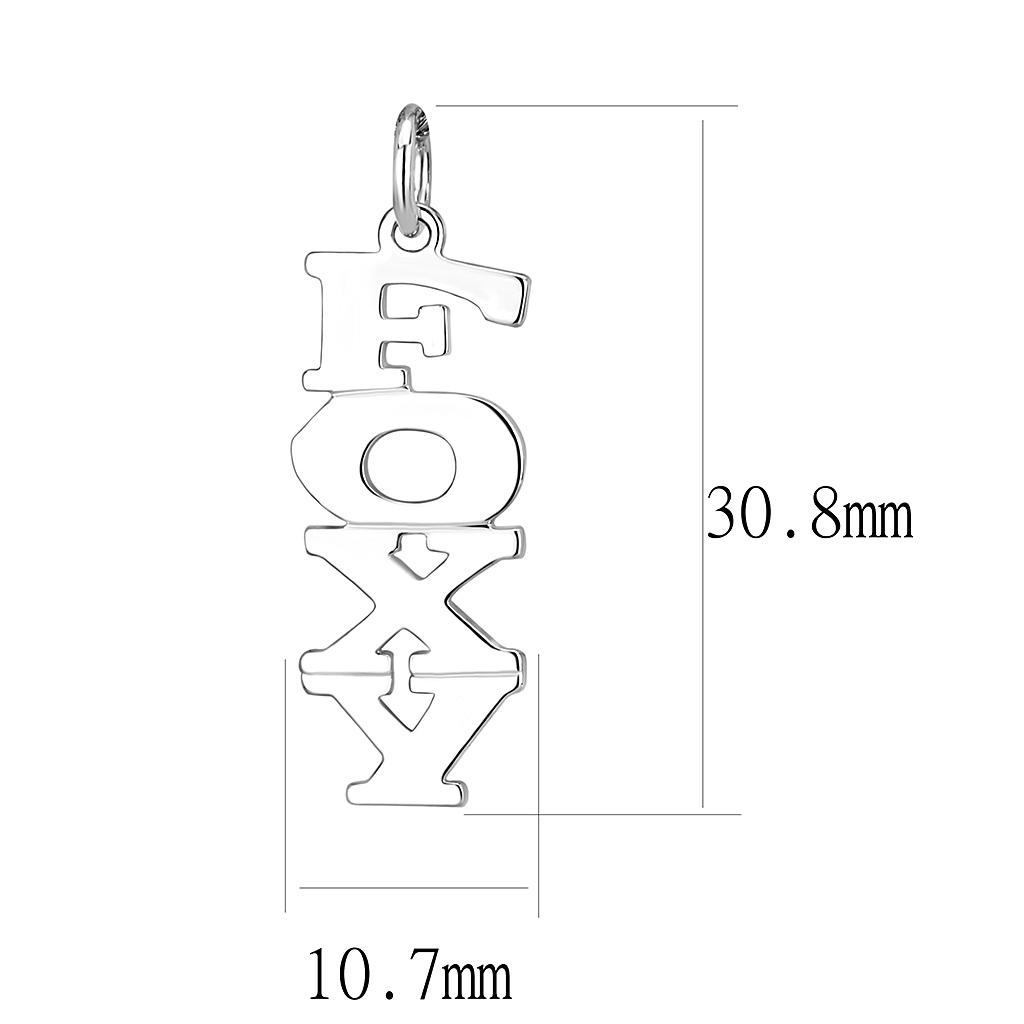 Silver Brass Pendant with No Stone