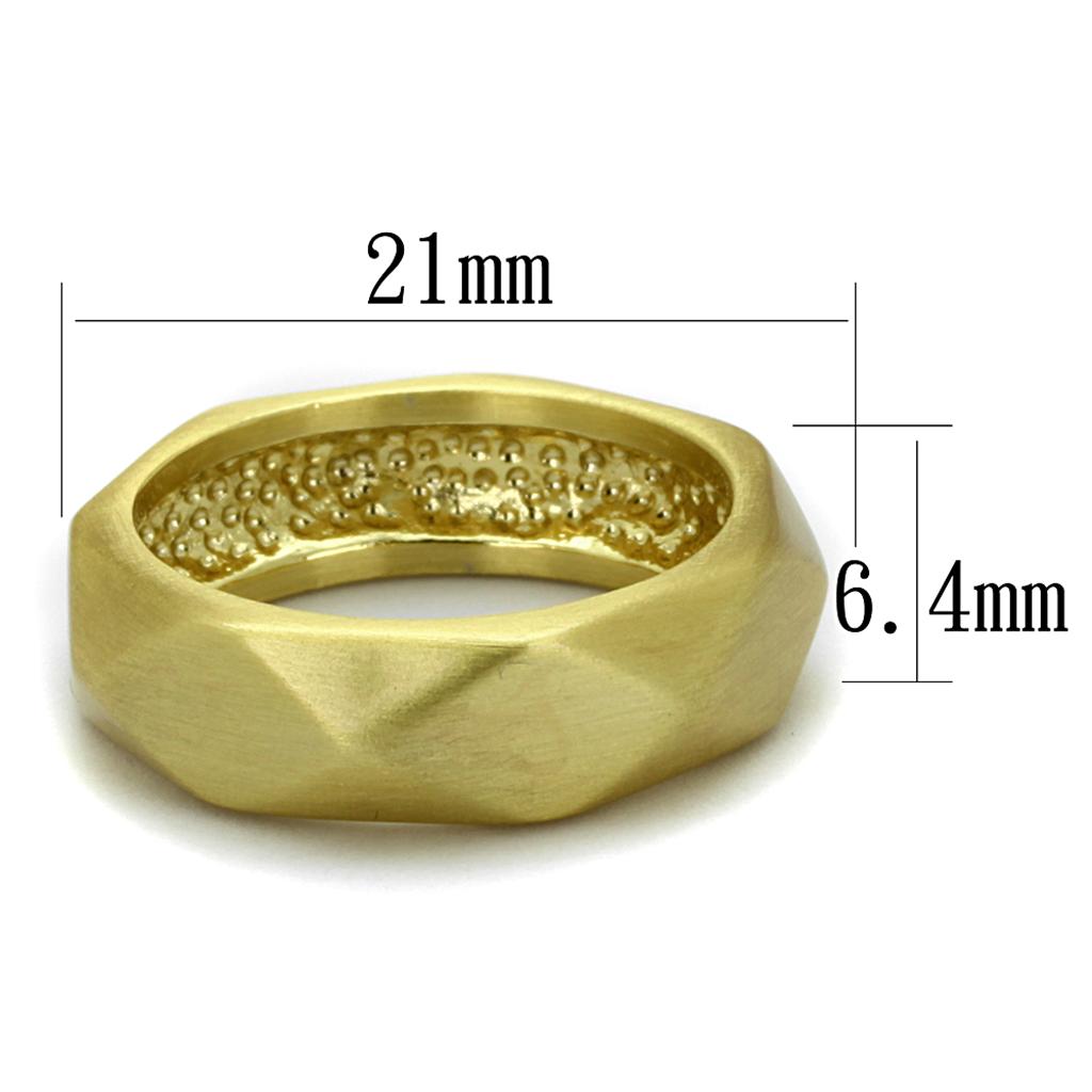 Gold & Brush Brass Ring with No Stone
