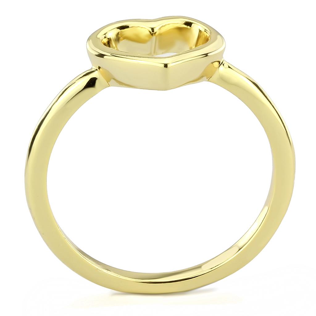 Flash Gold Brass Ring with No Stone