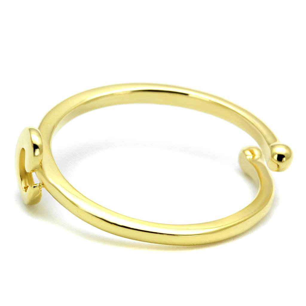 Flash Gold Brass Ring with No Stone