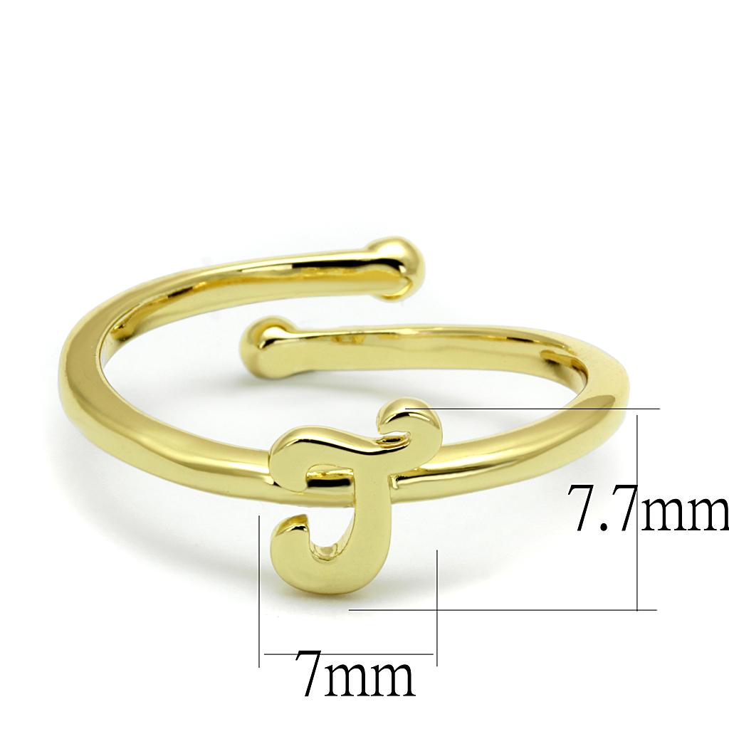 Flash Gold Brass Ring with No Stone