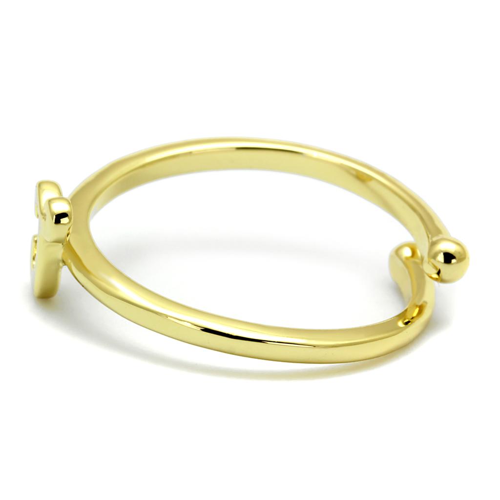 Flash Gold Brass Ring with No Stone