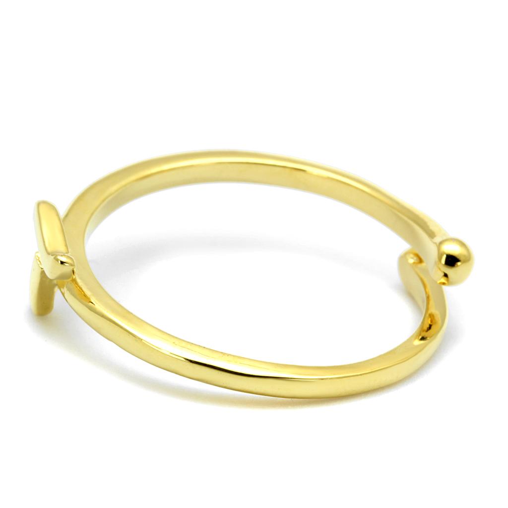 Flash Gold Brass Ring with No Stone