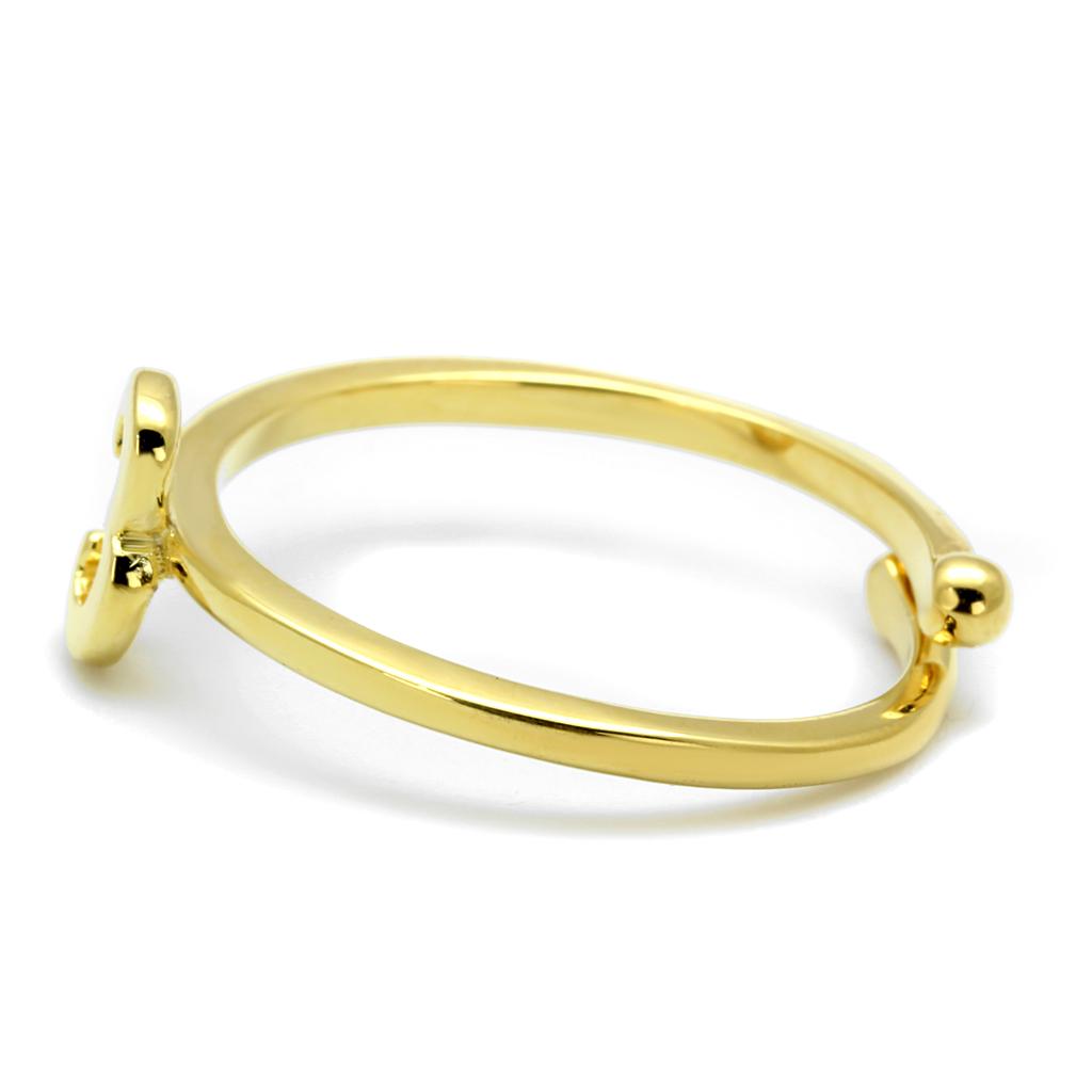 Flash Gold Brass Ring with No Stone