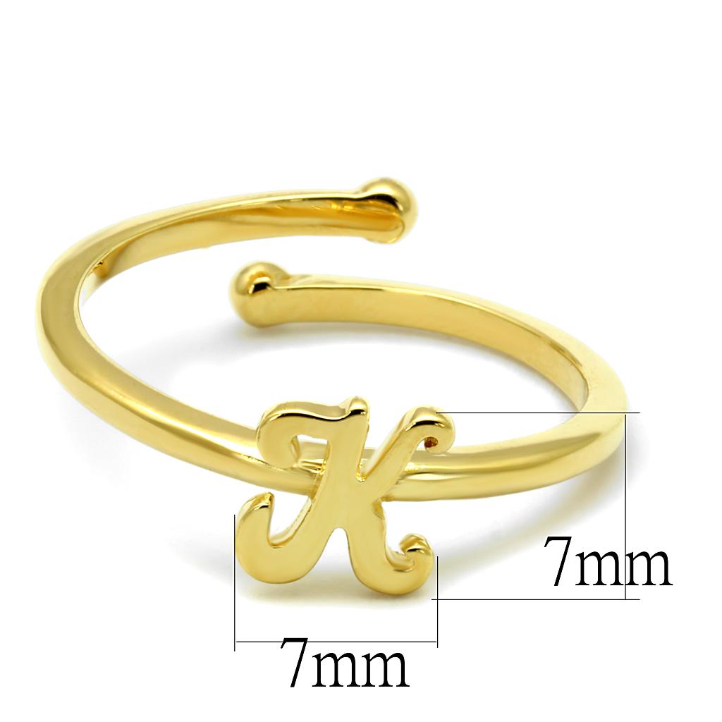Flash Gold Brass Ring with No Stone