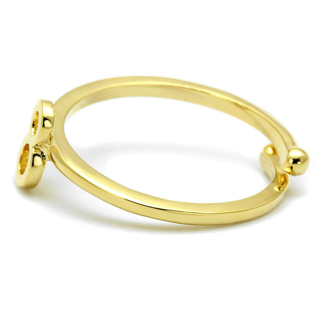 Flash Gold Brass Ring with No Stone
