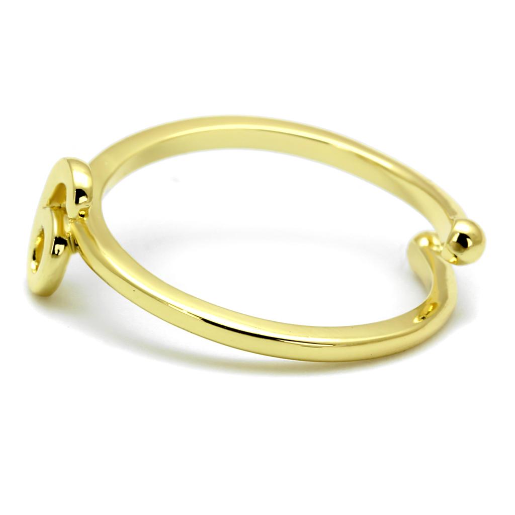 Flash Gold Brass Ring with No Stone