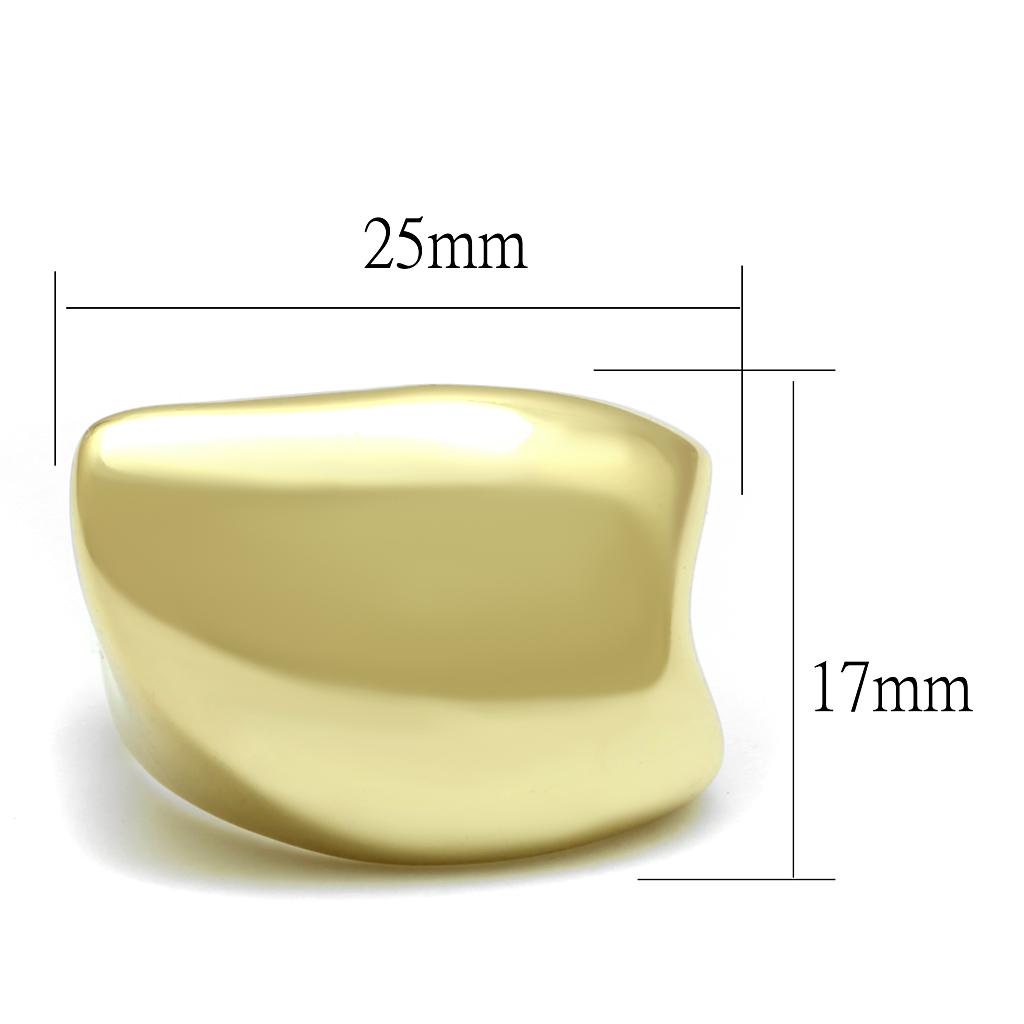 Gold Brass Ring with No Stone