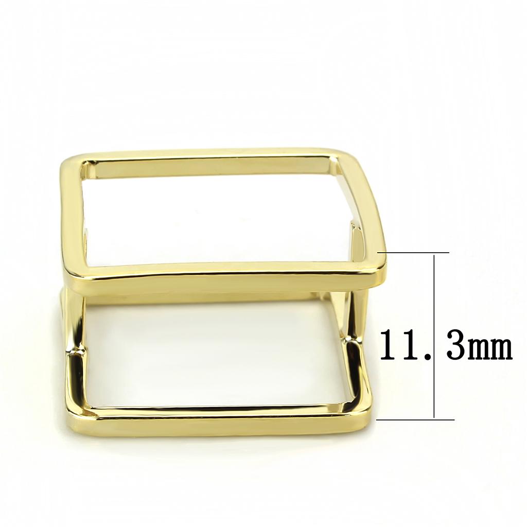Flash Gold Brass Ring with No Stone