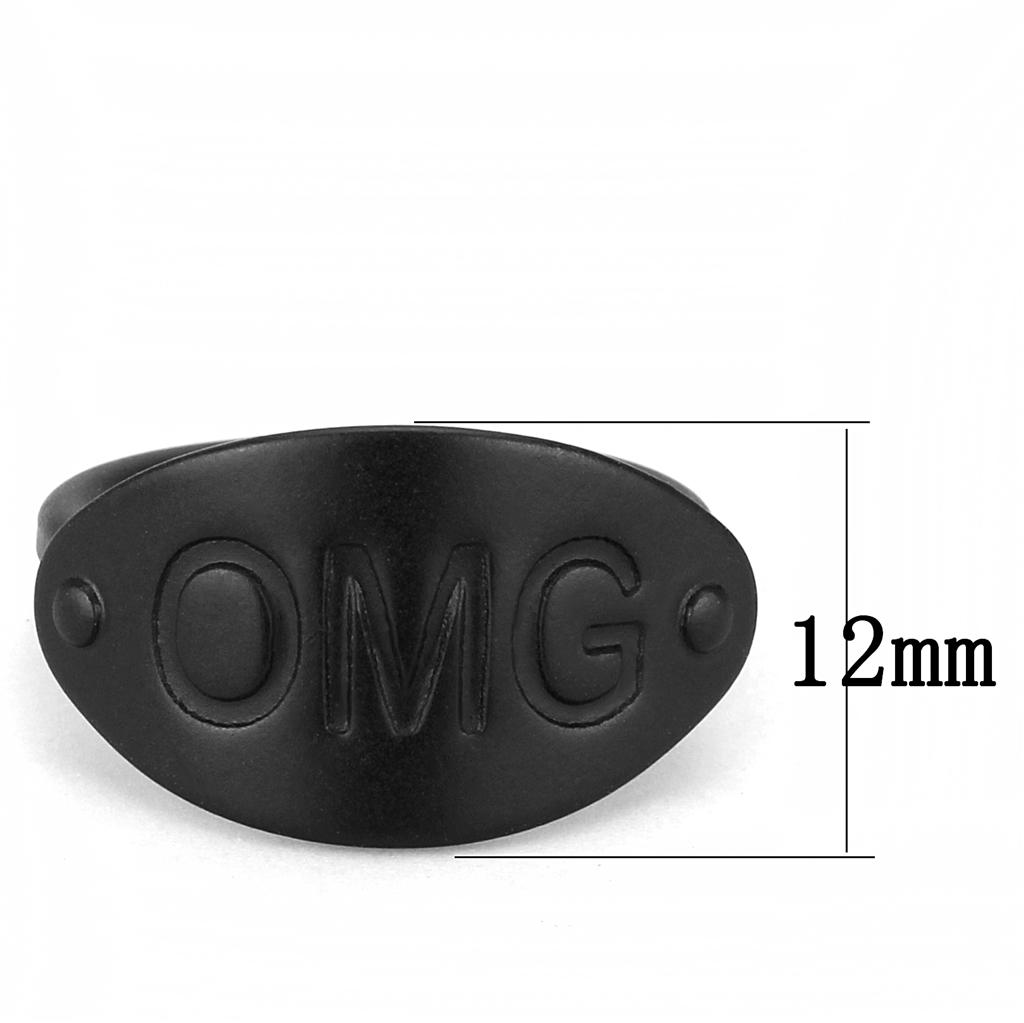 Ruthenium Brass Ring with No Stone