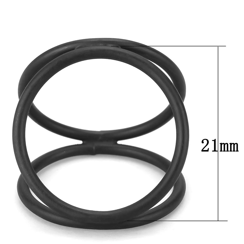 Ruthenium Brass Ring with No Stone