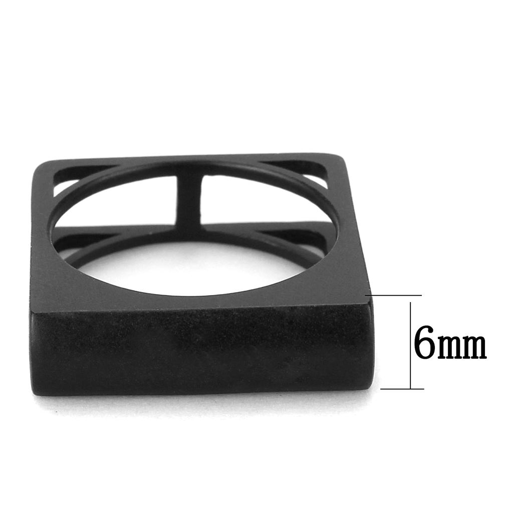 Ruthenium Brass Ring with No Stone