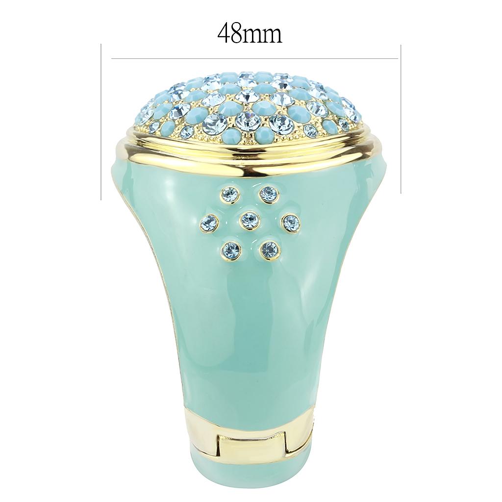 Gold Brass Bangle with Top Grade Crystal in Multi Color