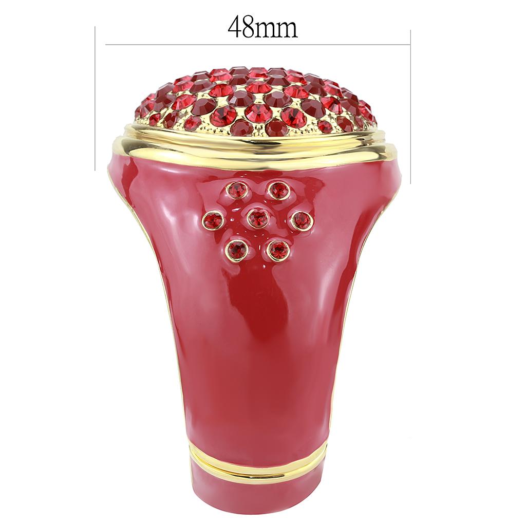 Gold Brass Bangle with Top Grade Crystal in Multi Color