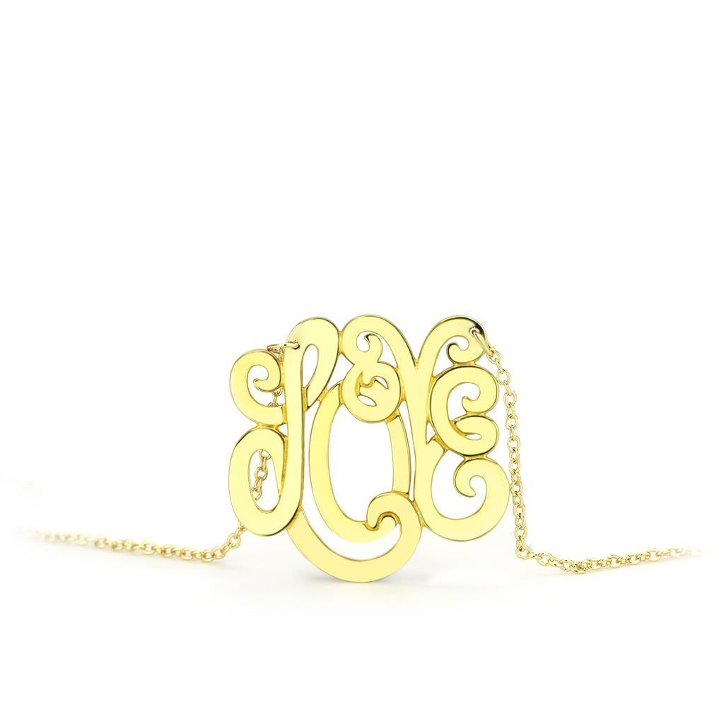 Rhodium Brass Necklace with No Stone