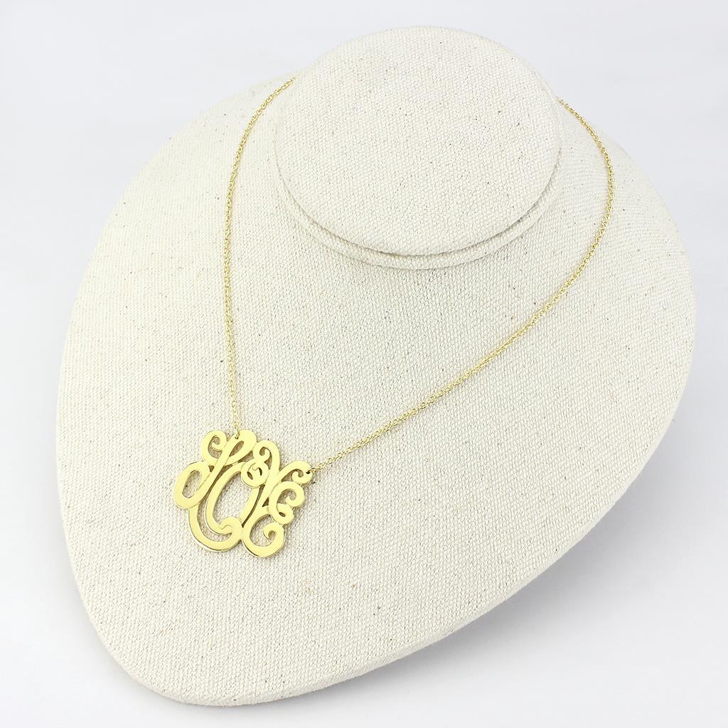 Rhodium Brass Necklace with No Stone