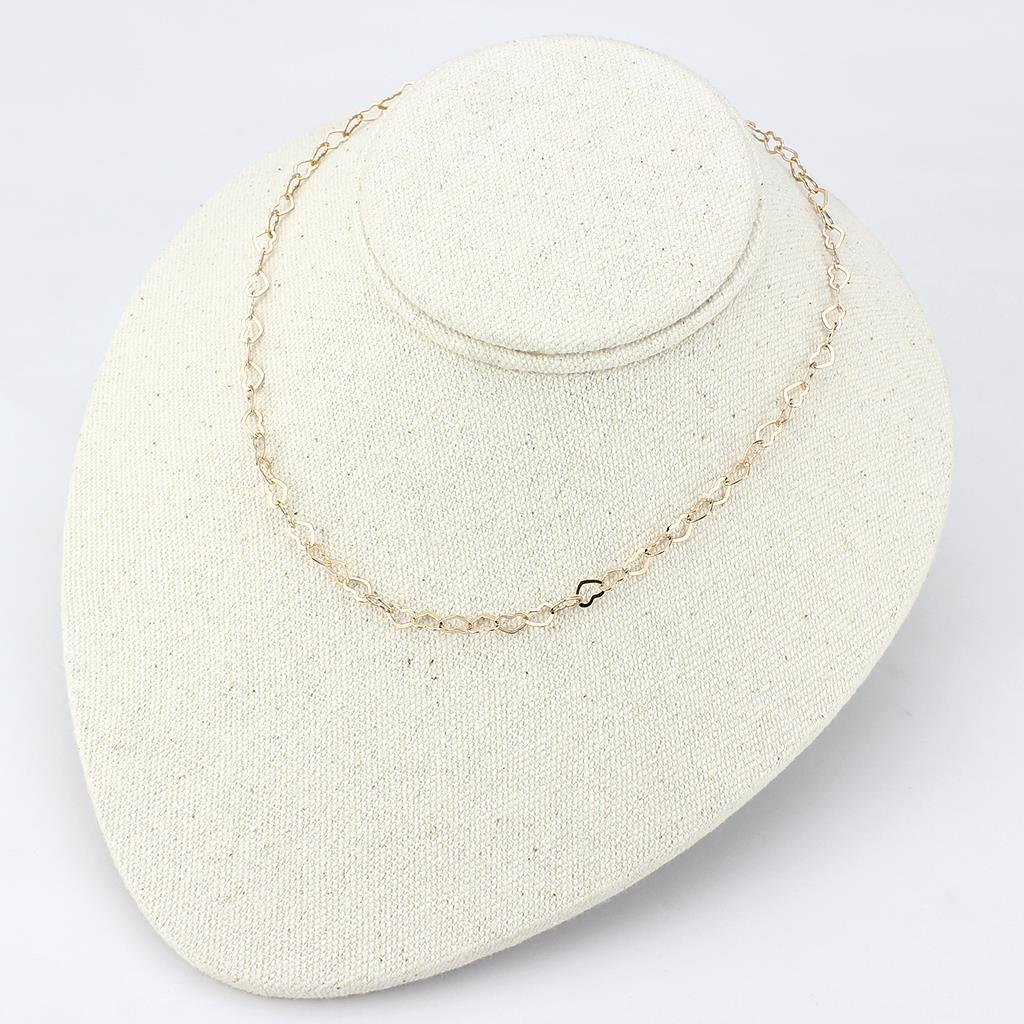 Flash Rose Gold Brass Necklace with No Stone