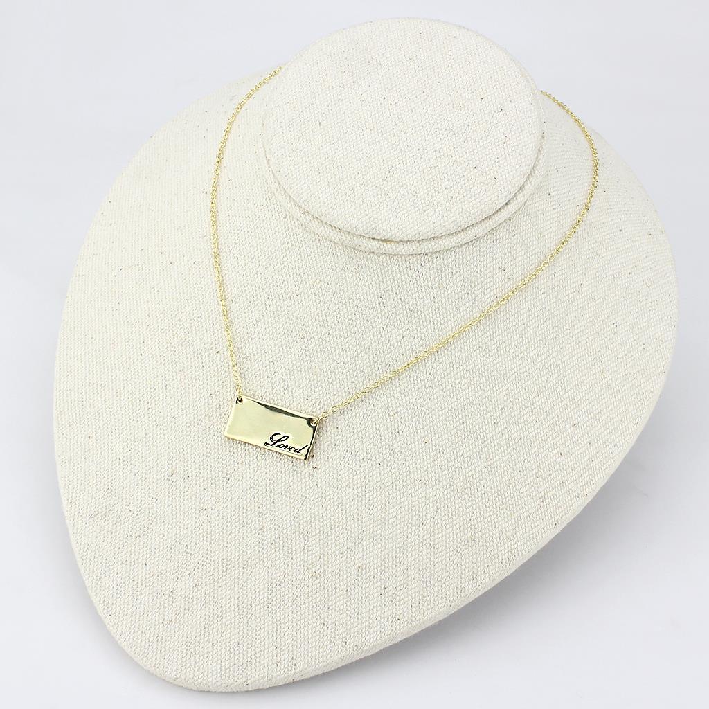 Flash Gold Brass Necklace with Top Grade Crystal in Clear