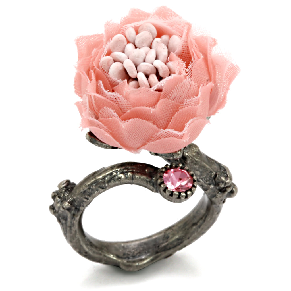 Antique Tone Brass Ring with Assorted in MultiColor