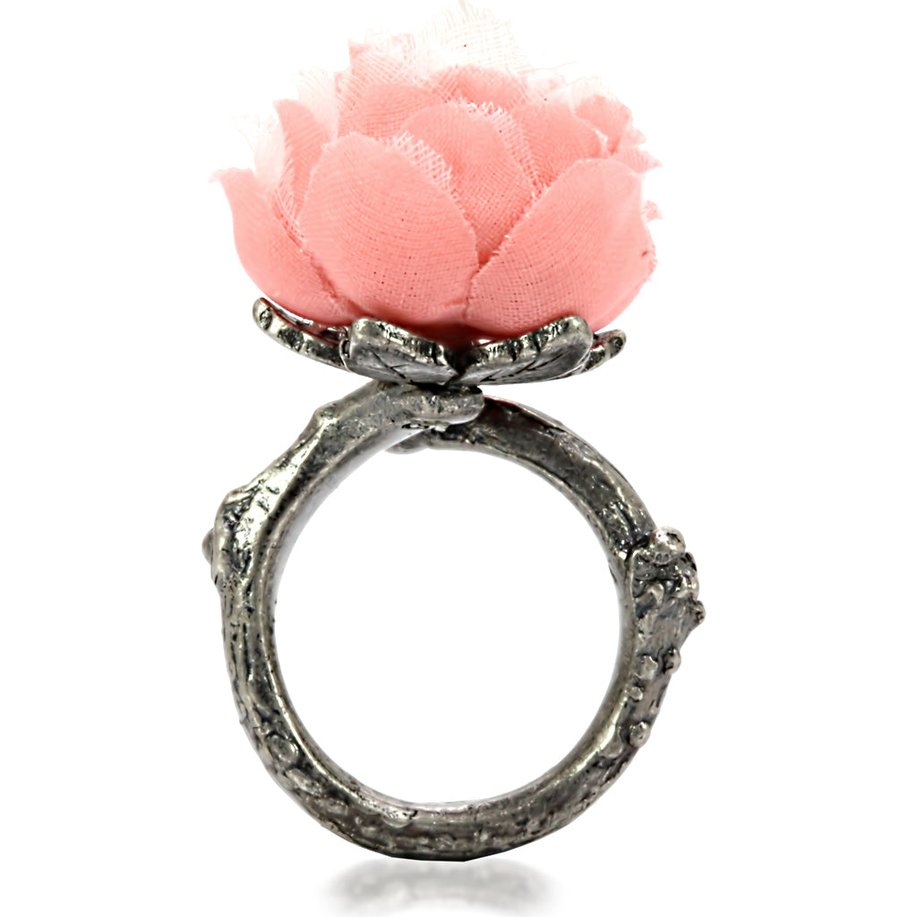 Antique Tone Brass Ring with Assorted in MultiColor