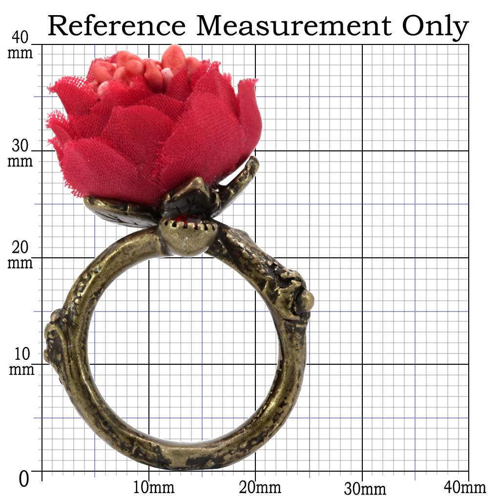 Antique Tone Brass Ring with Assorted in MultiColor