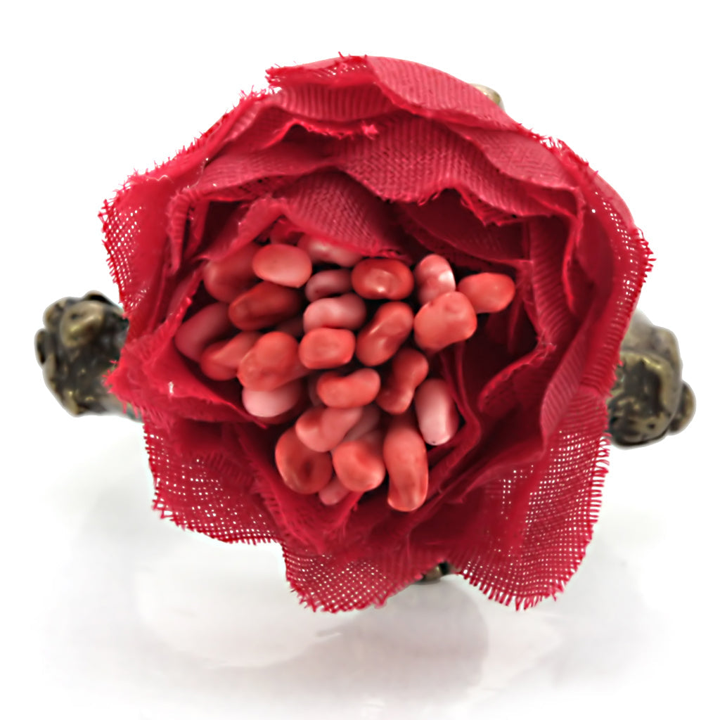 Antique Tone Brass Ring with Assorted in MultiColor