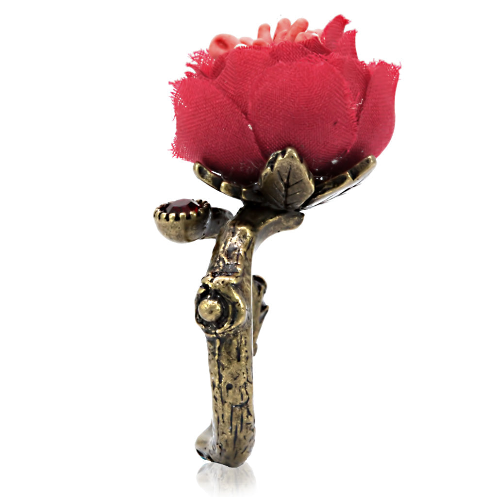 Antique Tone Brass Ring with Assorted in MultiColor