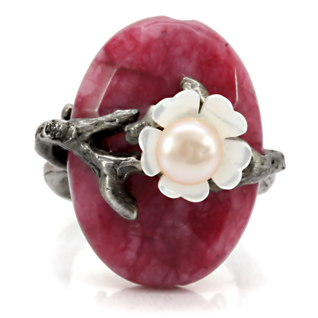 Antique Tone Brass Ring with Assorted in MultiColor