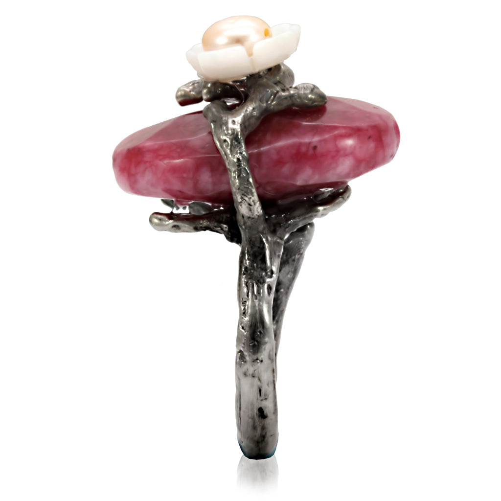 Antique Tone Brass Ring with Assorted in MultiColor