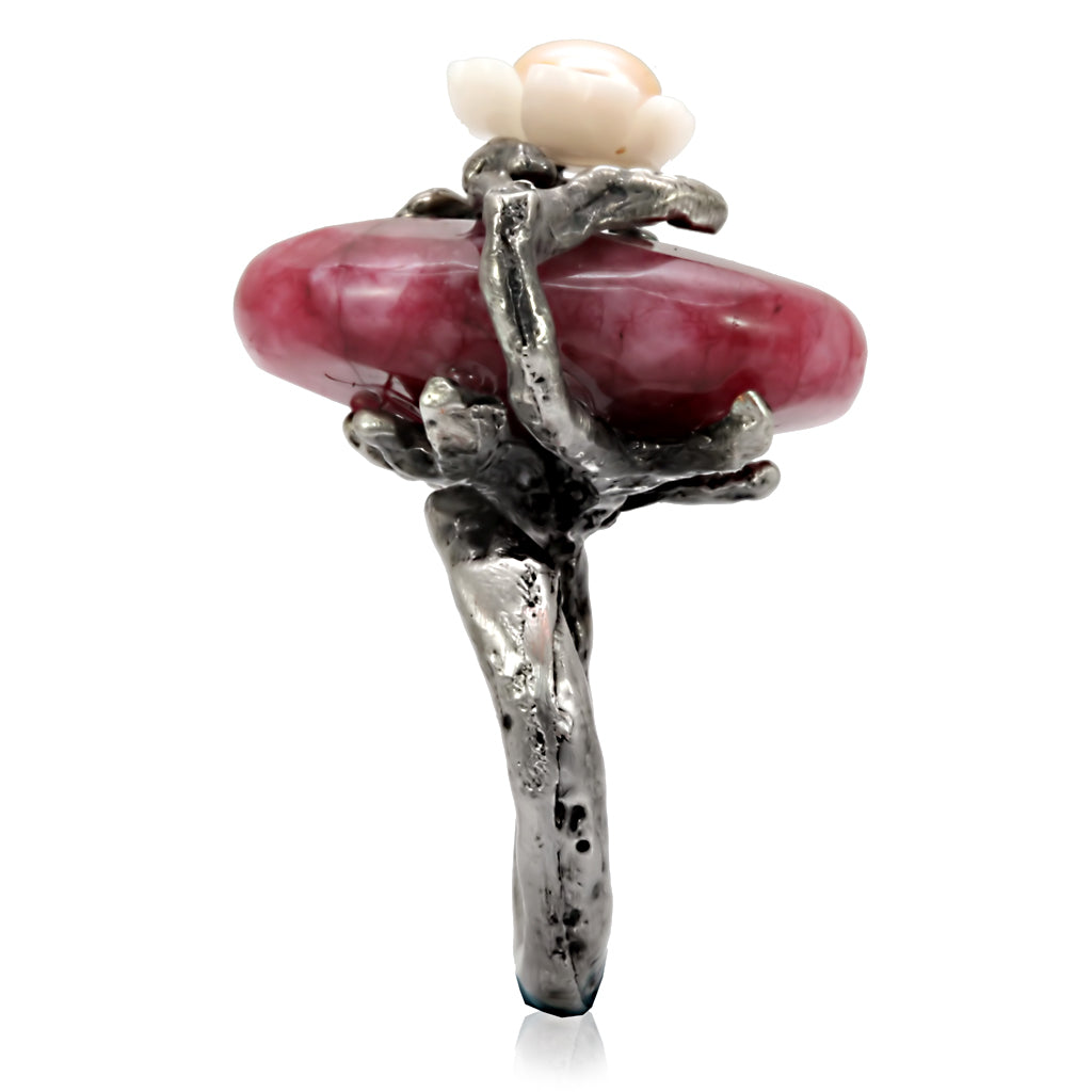 Antique Tone Brass Ring with Assorted in MultiColor