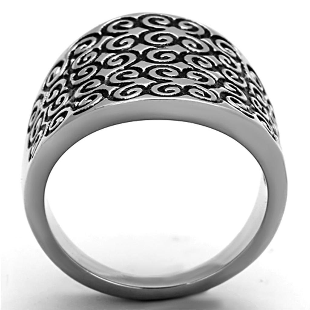 High polished (no plating) Stainless Steel Ring with No Stone