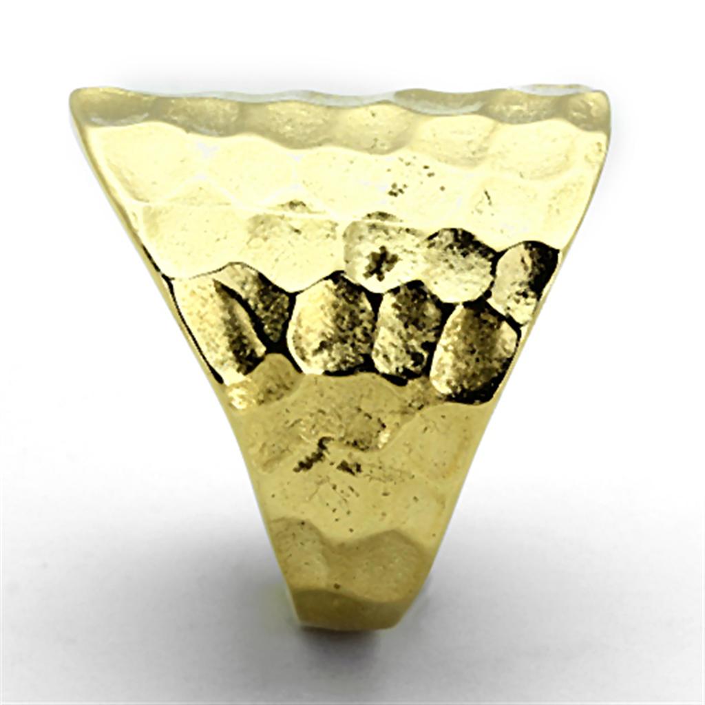 IP Gold(Ion Plating) Stainless Steel Ring with No Stone