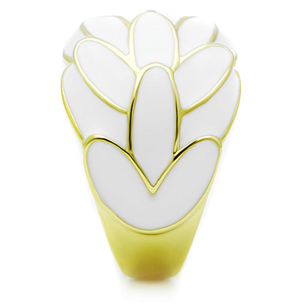 IP Gold(Ion Plating) Stainless Steel Ring with No Stone