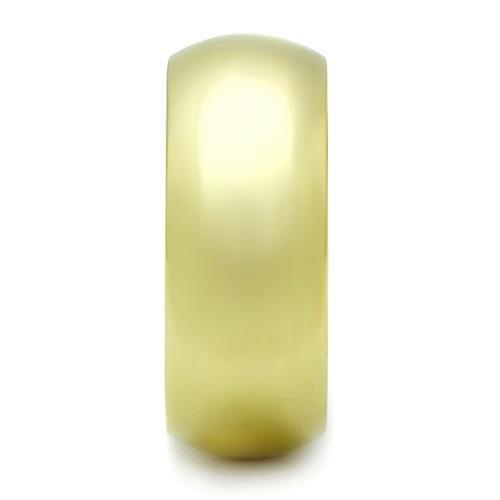 IP Gold(Ion Plating) Stainless Steel Ring with No Stone