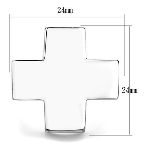 High polished (no plating) Stainless Steel Ring with No Stone