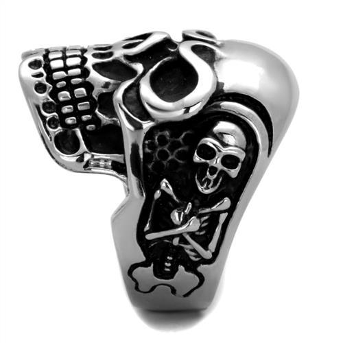 High polished (no plating) Stainless Steel Ring with No Stone